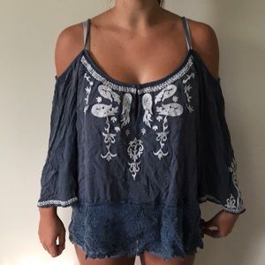 Flowy off the shoulder shirt